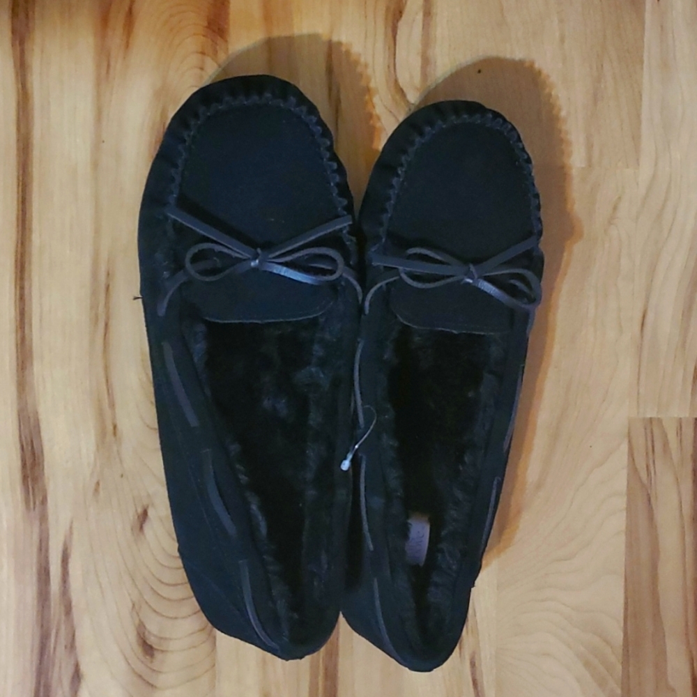 Women's Chaia Moccasin Slippers - Stars Above. Size 11,black.